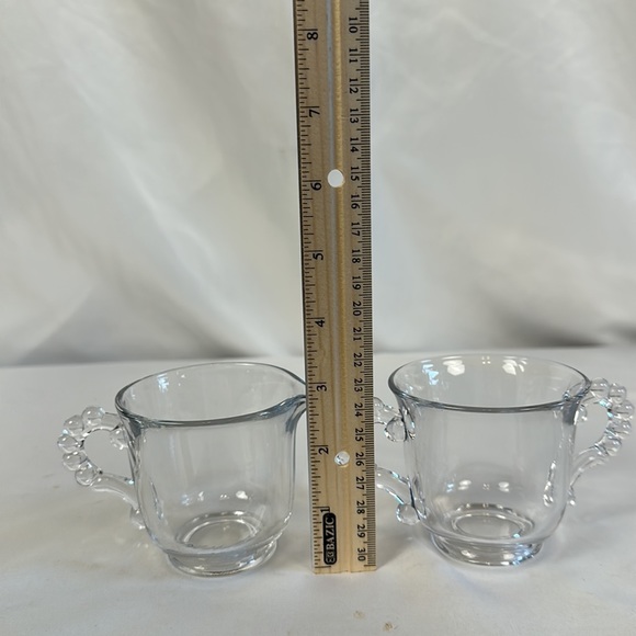 Vintage Imperial Glass Candlewick Set Sugar and Cream dishes - Picture 13 of 15